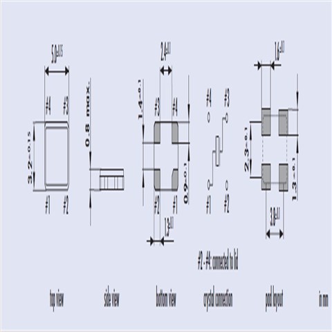 Jauch晶振,貼片晶振,JXS53P4晶振,石英SMD晶振