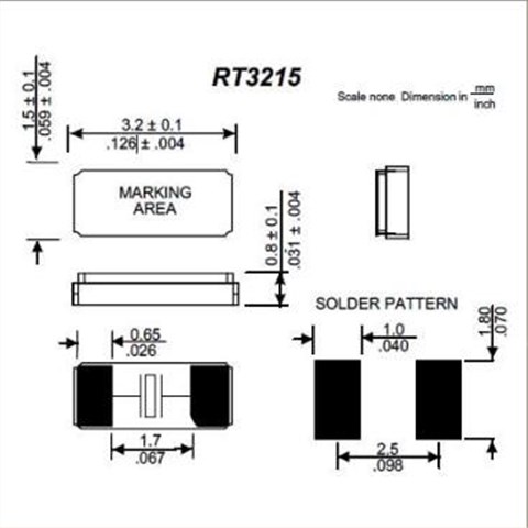 RT3215-32.768-12.5-TR,Raltron拉隆晶振,32.768KHz晶振