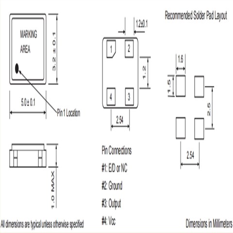 富通晶振,XO53-25M000-A50B3,5032mm,6G無線通信晶振