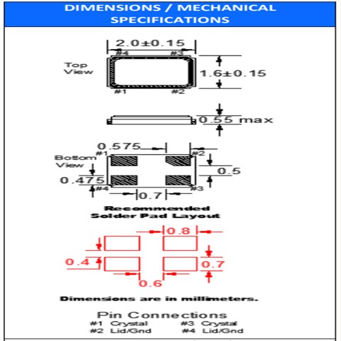 FC1BAEBDI40.0-T1晶振,FOX美國2016晶振,FC1BA電腦主板晶振