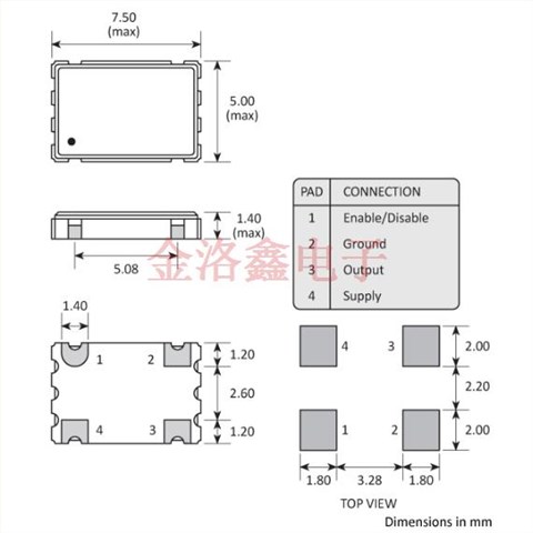 GXO-U108H/AI-16.000MHz,Golledge貼片晶振,7050mm晶振