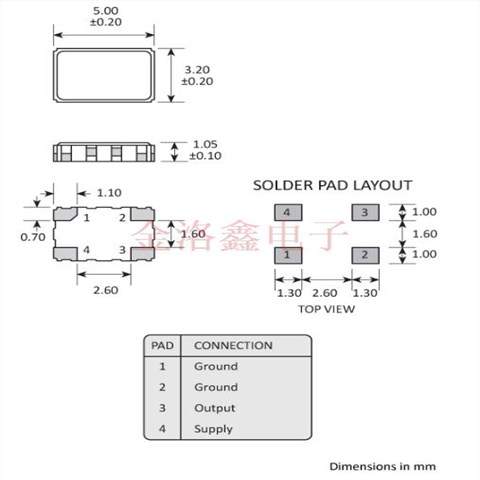 TCXO溫補(bǔ)晶振,GTXO-83T,高利奇振蕩器,GTXO-83T/GS-12.288MHz,5032貼片晶振