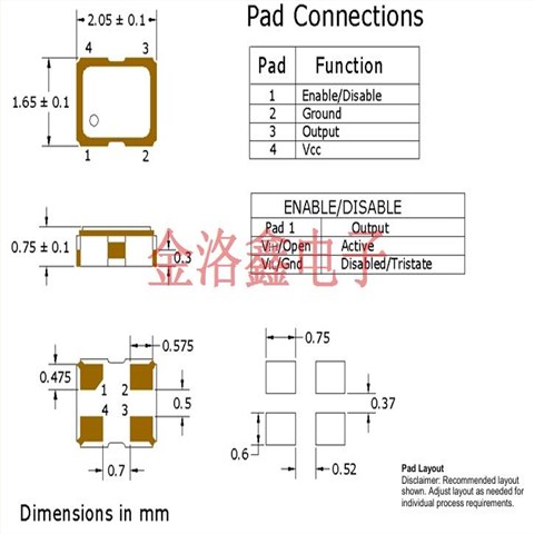 32.768K振蕩器,進(jìn)口CMOS晶振,SM22K有源晶振,Pletronics晶振,SM2220KC-32.768K晶體