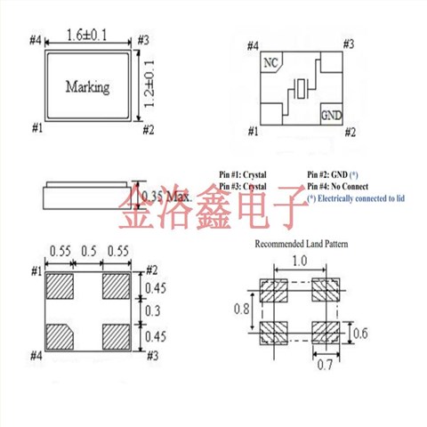 ABM12N-32.0000MHZ-10-D1X-T3,1612無源晶振,ABRACON晶振