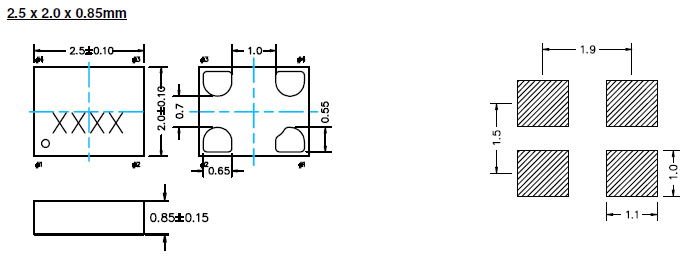 SiTime晶振,陶瓷面有源晶振,SiT8002AA晶振
