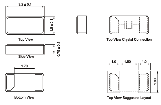 日本進(jìn)口32.768K音叉晶振,3215mm時(shí)鐘貼片晶體,9HT10晶振