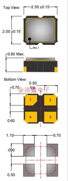 AE809-N-T-5-2070-3R0-32M768000,anderson安德森晶振,AE809時(shí)鐘振蕩器