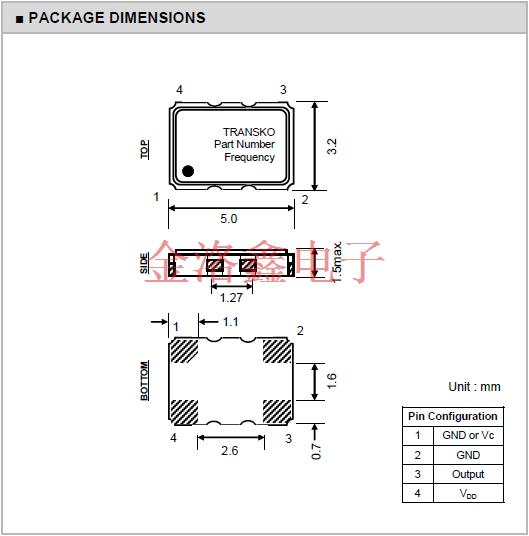 TX-T 5032 TCXO VCTCXO