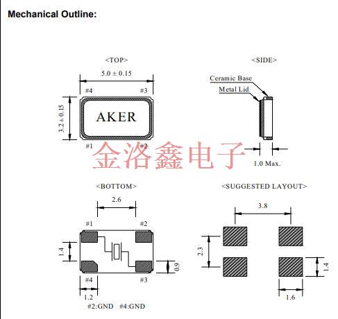 C5S-12.000-18-1020-R,AKER石英晶振,6G無(wú)線通信晶振,5032貼片諧振器